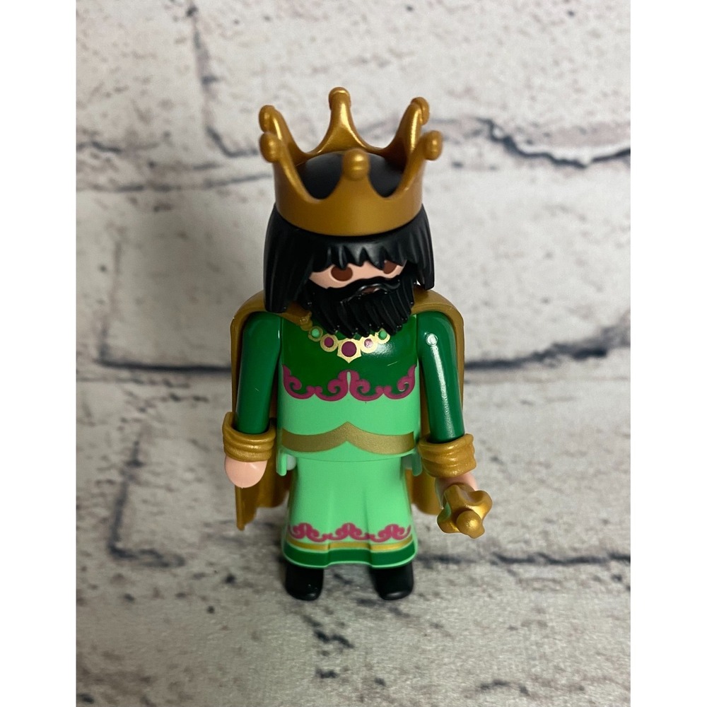 Playmobil 5719‎ Nativity King Man Figure Green, Gold